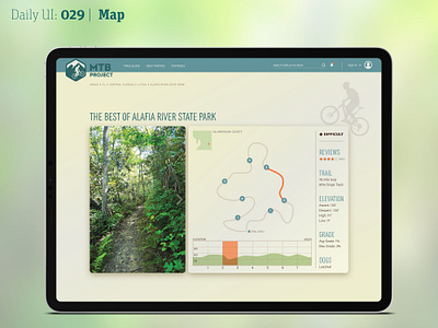 Daily UI 029 | Map 029 biking daily 100 challenge daily ui dailyui dailyuichallenge mountain biking trail map trailmap