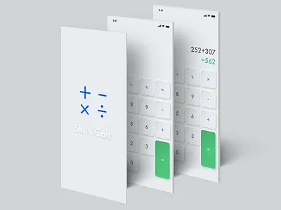 DailyUI 004 app design calculator app calculator ui dailyui design mobile skewmorphic ui ux