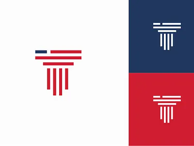 Amerika law akdesain branding column firm illustration law law firm lawyer lawyers llc logo design minimal negative space usa