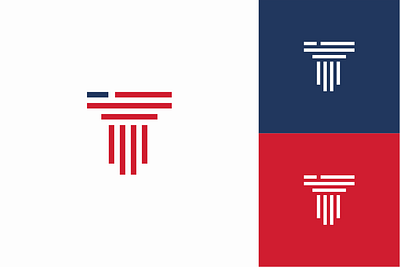 Amerika law akdesain branding column firm illustration law law firm lawyer lawyers llc logo design minimal negative space usa