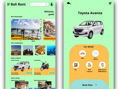 Bali rent apps ui design android apps bali bestdesign holiday ios popular rentapps trending ui uidesign uiux ux uxdesign vacation