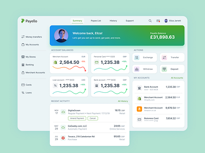 Payello Financial Company app branding buisness design finance app financial ui ux webapp design