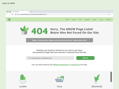 Daily UI #008 - 404 Page 404 404 error page 404page dailyui dailyui 008 dailyuichallenge ui web