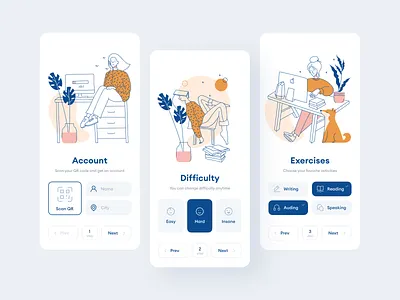 Introducing Wake Up Illustrations 404 app app design application craftwork illustration landing site study svg ui uidesign uiux vector waiting walkthrough web work in progress working