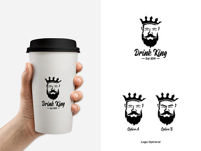 Drink King Logo - Beverage Product, Ketapang City, Indonesia beverage beverage product brand brand identity branding design djocker arts flat logo graphic design king logo logo creation logo designer logo designs logo ideas logo inspirations logo maker mascot mascot logo pictorial logo