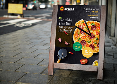 OZ pizza - Logo Design Flare animation branding design illustration logodesign poster design posters