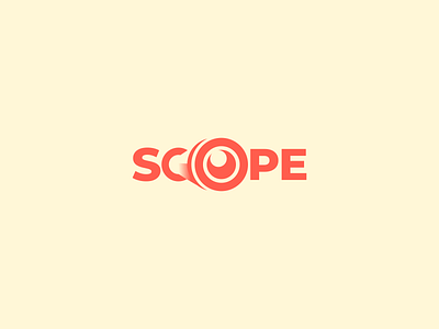 Scope logo concept brand branding design graphic illustration logo typography ui ux vector