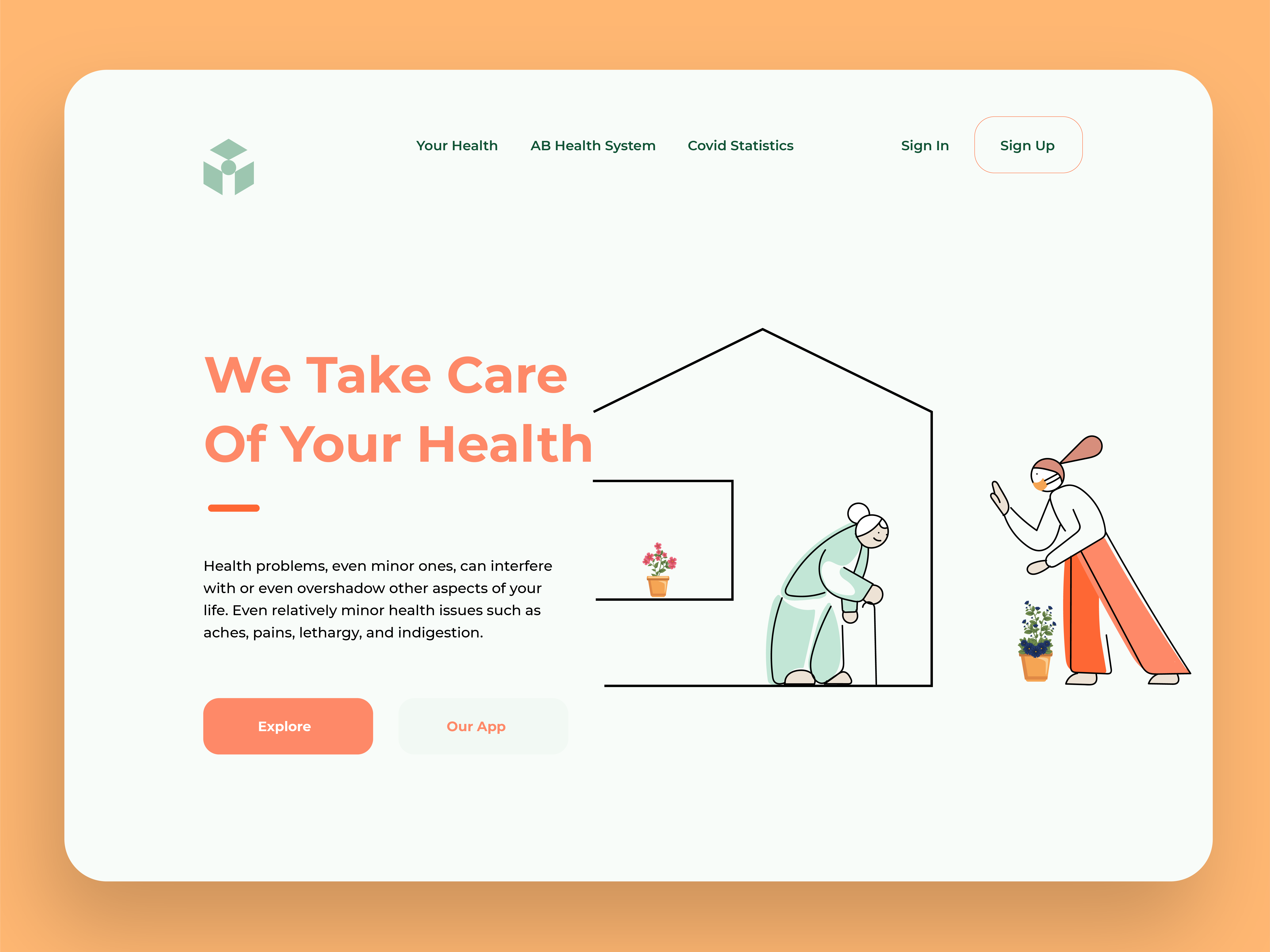 Example of Covid Web
