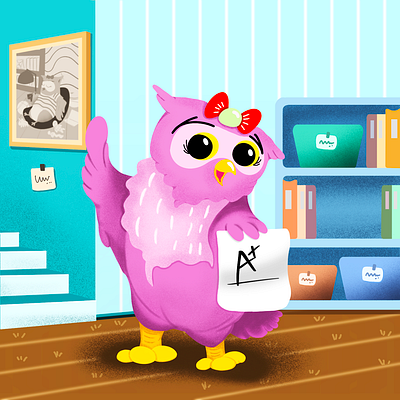 No worry animal book cartoon cartoon illustration charecter design design drawing hand drawn illustration kids illustration owl