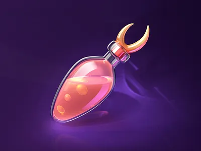 Magic bottle c4d design illustration web webdesign