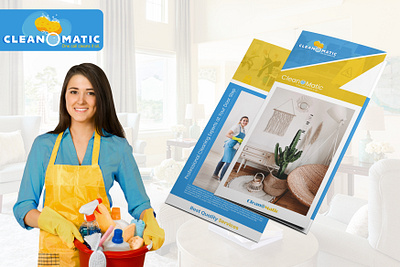 Cleanomatic - Logo Design Flare branding design illustration logodesign promotional design website