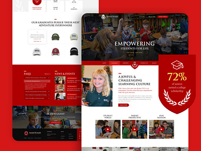 Landing page design for a school website best designer best outsourcing company brand management branding design homepage design india webdesign layout design outsourcing services responsive design ui ux web web design web design agency website website design website design company website designer website designing