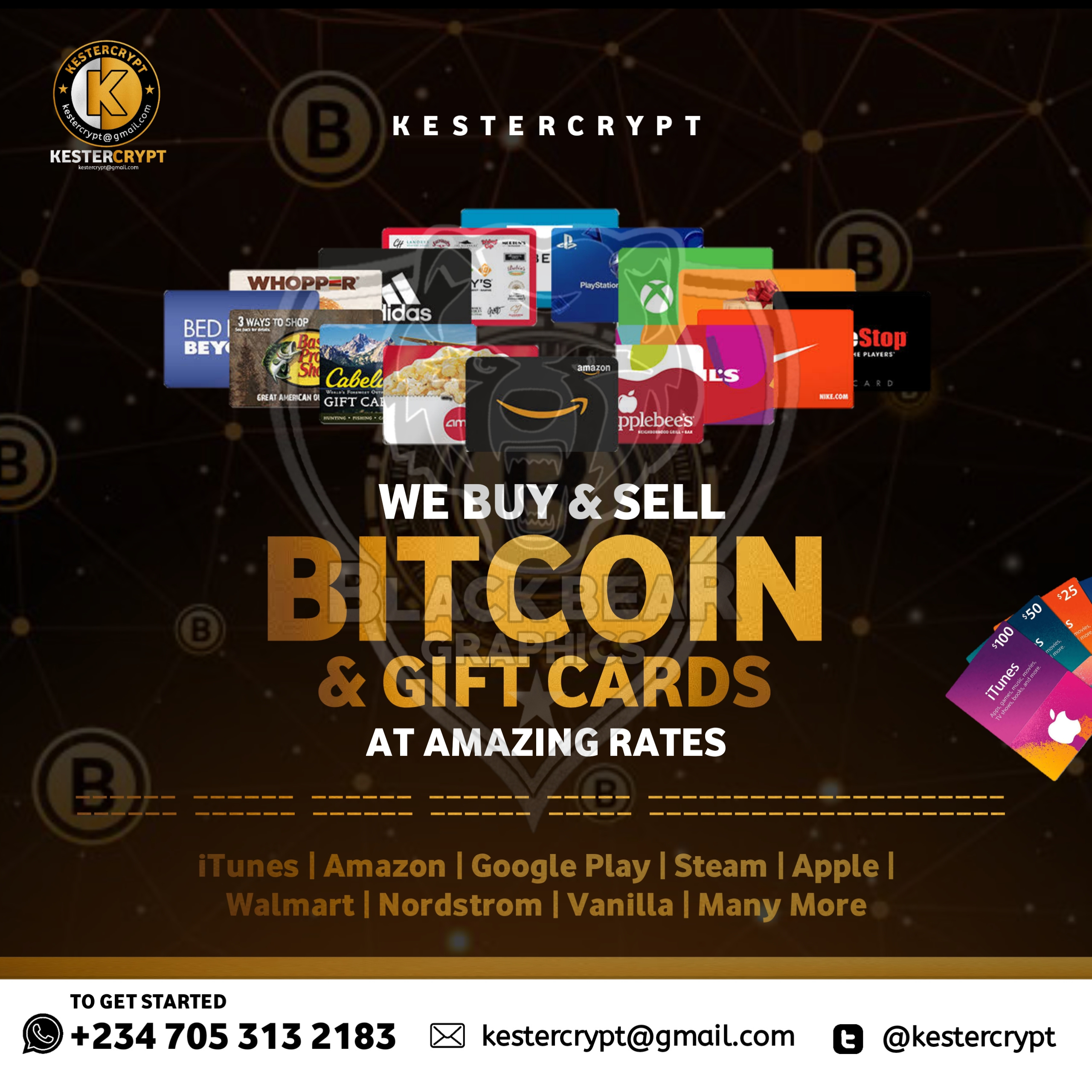 KesterCrypt Bitcoin Flyer design by Black Bear Graphics on Dribbble
