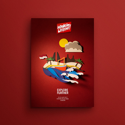 Indonesian Weekend Campaign Ads Poster 01 branding design logo paper art poster design