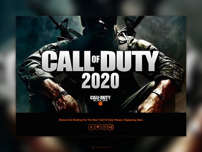 Call of Duty share page concept callofduty dailyui dailyui010 dailyuichallenge games graphic design interface social share button ui vector visual design