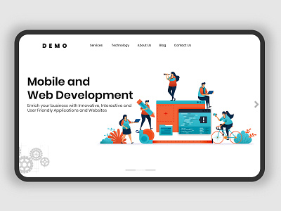 Development Landing Page adobe photoshop artwork black brand identity branding agency clean icon illustration art interface landing landing page design logo minimal typography ui ux web webdesign website design whitespace