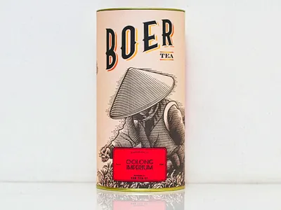Boer Tea Packaging Design branding engraving illustration packaging design vintage design vintage logo