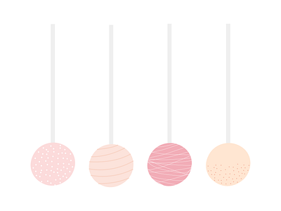 Cake Pops abstract adobe adobe illustrator aesthetic aesthetics bake baked blobs cake cake pop cake pops cakepop cakepops cakes design dessert frosting illustration orange pink