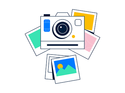 🤫 Sneak peek 🤫 animation assets camera drawer illustration image instax landing lottie peek photos polaroid secret shot sneak startup ui web