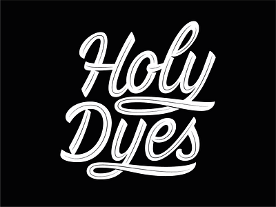 Holy Dyes Lettering calligraphy lettering lettering logo logo logotype