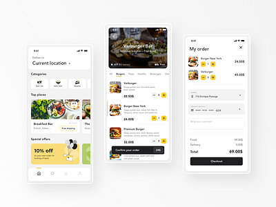 Food Delivery App - Case Study app app design basket branding cart deliver delivery delivery app design food food app foodie illustration order shipping sketch ui uidesign ux uxdesign