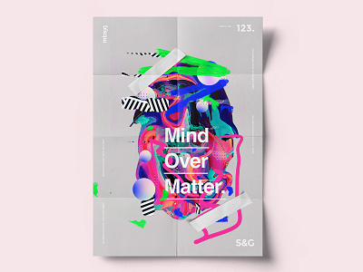 Show&Go2020™ | 123 | Mind Over Matter abstract art design gradient illustration photoshop poster poster art posters texture type typography