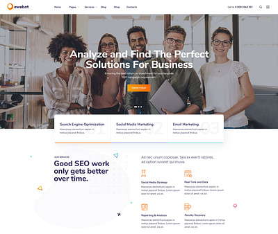 Ewebot Agency WordPress Theme - New Homepage agency consulting digital agency digital marketing digital marketing agency marketing marketing agency media agency seo seo agency seo agency theme seo theme social media marketing agency