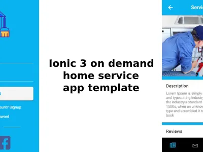 Multi-Service App UI for React Native – User and Vendor Apps handyman reactnative uiux