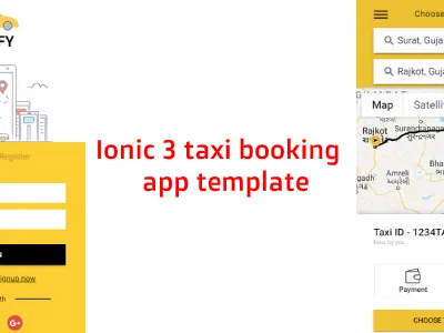 React Native Taxi Booking User App UI Kit reactnative taxibooking ui