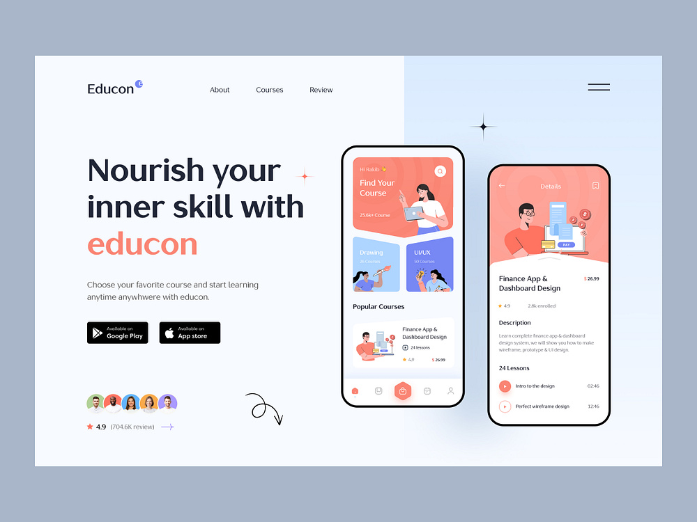 Educational Web Design by Imran Hossen for Orizon: UI/UX Design Agency ...