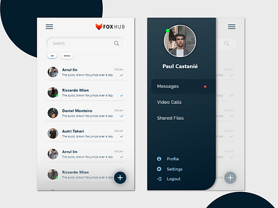 Messaging App Concept branding design dribbble message app ui ux