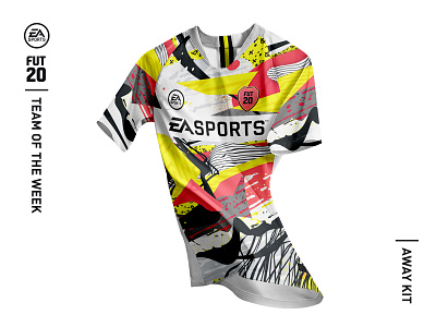 EA SPORTS - FIFA 20 Ultimate Team (FUT20) Kit Design away away kit ea easports fashion fifa football football kit illustration illustrator jersey jersey design kit kit design soccer sports white