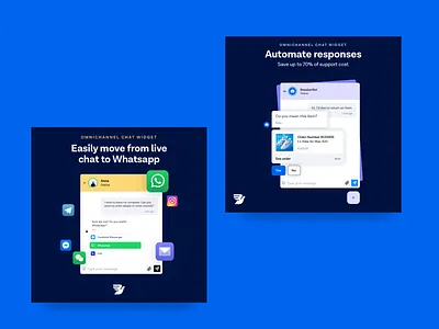 Omnichannel Chat Widget Ads ads automate banner ad banner design chat display google google ad banner live chat marketing message messagebird omnichannel social media widget