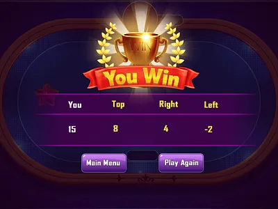 Call Break & Call Bridge Win art concept design game art game ui illustration typography ui