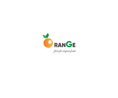 orange farm 05 design flat icon logo