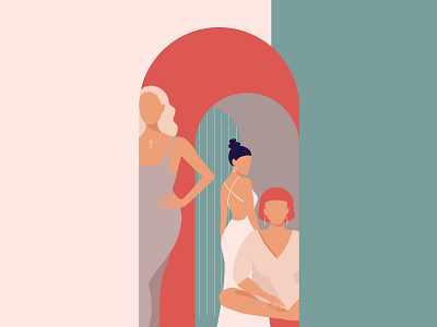 illustration for Jewelry brand editorial editorial illustration flat illustration illustrator minimal vector
