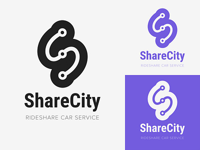 29/50 Daily Logo Challenge - RideShare Car Service adobe branding car dailylogo dailylogochallenge design drive graphic identity illustration logo minimalist monogram ride rideshare scalable service sharecity travis bickle vector