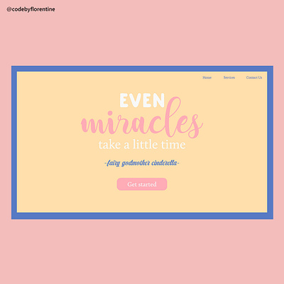 Cinderela Quotes cinderella disney disney princess quotes simple design simple website typography webdesign website website design