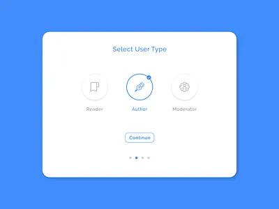 Select User Type 100daysofui adobexd dailyui design ui