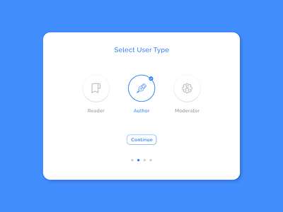 Select User Type 100daysofui adobexd dailyui design ui