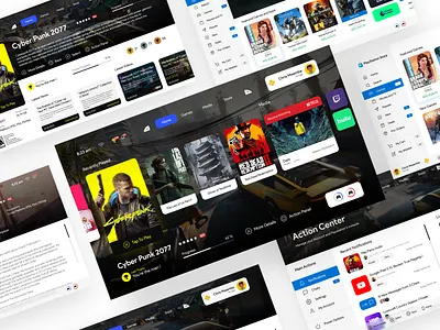 PlayStation 5 User Interface Concept animation app branding design illustration minimal playstation 5 ps4 ps5 ui ux vector