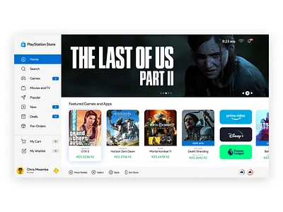 PlayStation 5 User Interface Concept - PlayStation Store animation branding design icon illustration minimal playstation 5 ps4 ps5 ux vector