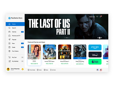 PlayStation 5 User Interface Concept - PlayStation Store animation branding design icon illustration minimal playstation 5 ps4 ps5 ux vector