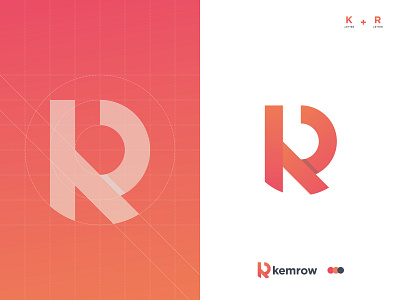 KR - Modern letter logo design - KR Letter Logo Mark abstract app logo design brand identity branding dribbble gradient logo k logo kr letter mark kr logo logo logo branding logo design logo designer logo designers logo ideas logo inspiration logos modern logo r logo typography