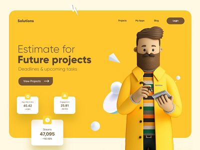 Landing Page UX-UI Design design homepage illustration interface landing page ui uidesign web webdesign website