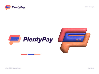 PlentyPay Logo Concept app logo brand branding card logo conceptual logo corporate logo creative logo design devignedge letter p logo logo logo design logo ideas logomark logos logotype modern logo payment app logo payment gateway logo technology logo