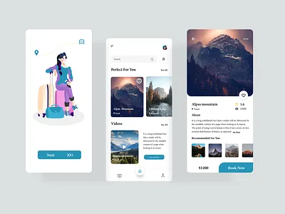 "Travel App" best design best shot illustration minimal mobile app mobile app design mobile ui traveling uidesign uiux uiuxdesign