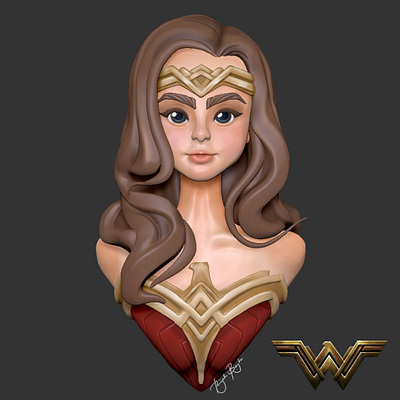 Wonder Woman 3d 3d character modeling 3d designer 3d model bahrain dc dc universe design dribbble graphic designer illustration philippines riyah baylon wonder woman