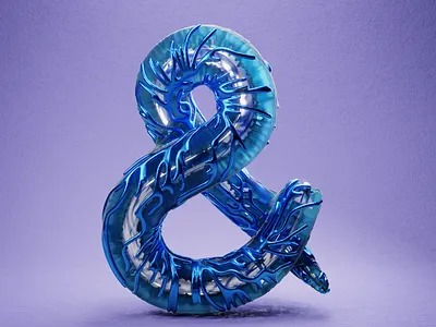 & - 36 Days of Type 2020 36 days of type 3d abstract blender cycles design geometry procedural type type art