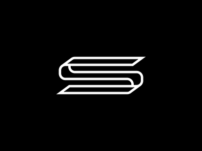 S Letter logo typography vector